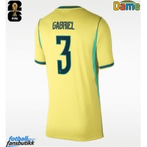 Brasil Gabriel Magalhaes #3 Hjemmedrakt Dame VM 2026 Kortermet